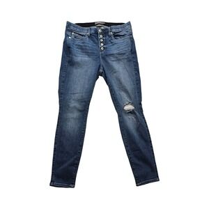 Torrid Bombshell Skinny Jeans‎ Stretch Distressed Blue Plus 16R